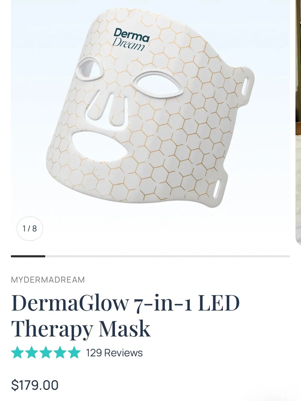 DermaGlow Silicone LED Mask